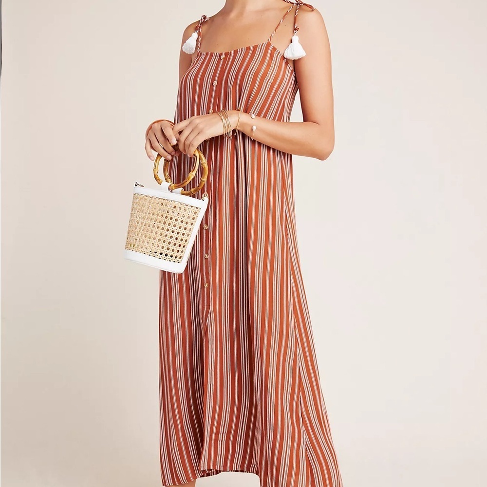Faithfull The Brand X Anthropologie Arrieta Maxi Dress Size 2